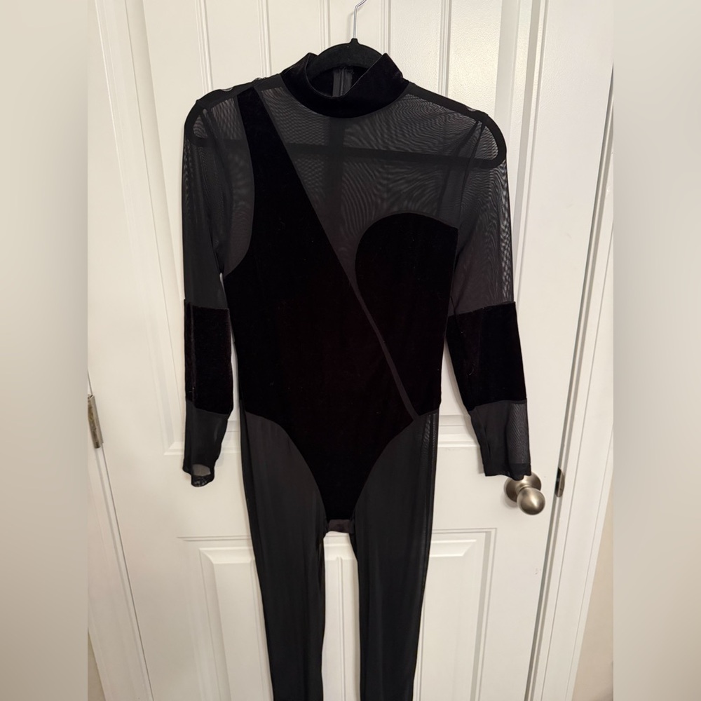 SHEIN Black Mesh Bodysuit